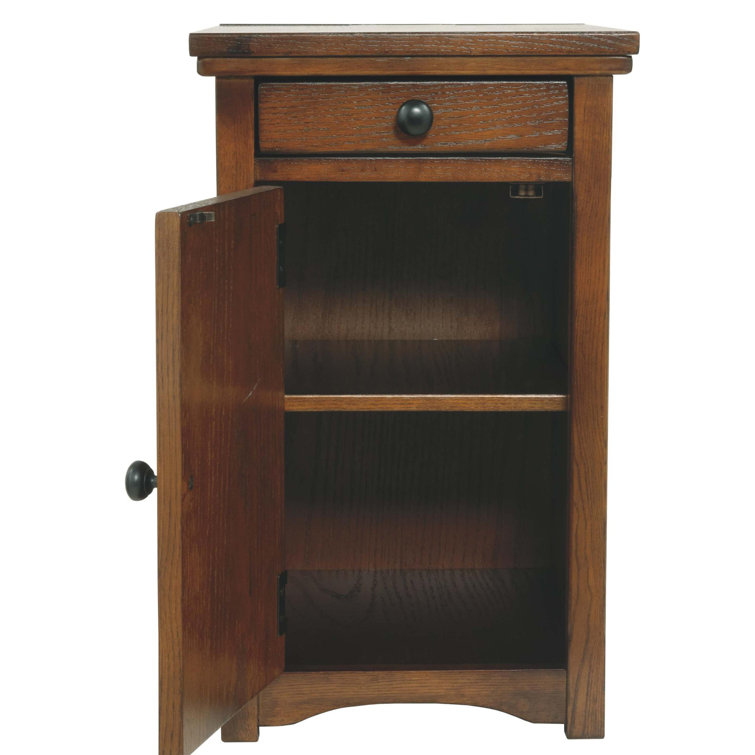 Loon Peak® Frick Solid Wood Tray Top Block End Table Wayfair Canada